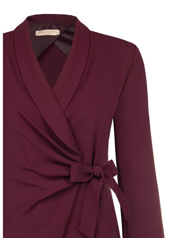 Curvy Wrap Blazer Jacket in Cady Fabric Rinascimento Curvy