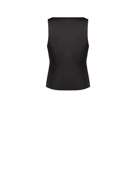 Fitted Satin Top with a Two-Piece Look and Rinascimento-Style Lace ...