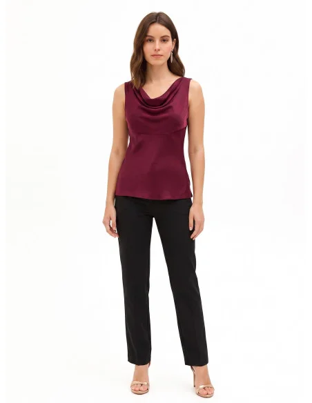 Top ajusté et cintré en satin Rinascimento