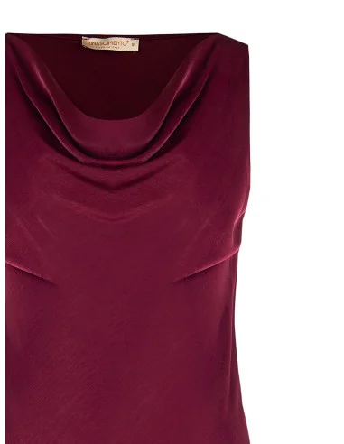 Top ajusté et cintré en satin Rinascimento