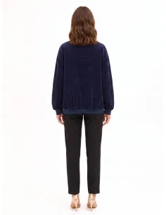Bomber oversize en velours Rinascimento 2