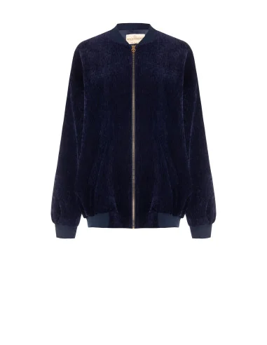 Oversized Velvet Bomber Jacket Rinascimento
