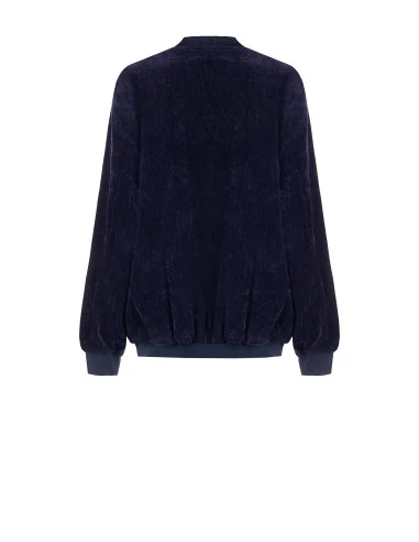 Oversized Velvet Bomber Jacket Rinascimento