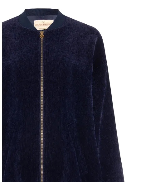 Bomber oversize en velours Rinascimento