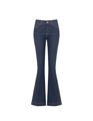 Flared Jeans with Contrast Stitching Rinascimento