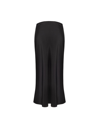Long Flared Satin Skirt with RR Rinascimento Logo Tag - Vestiti Fir...