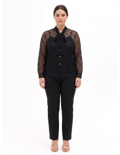 Set Curvy Top E Camicia In Pizzo Con Fiocco Rinascimento Curvy