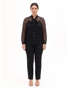 Set Curvy Top E Camicia In Pizzo Con Fiocco Rinascimento Curvy