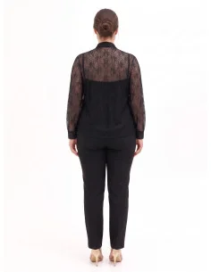 Ensemble grande taille avec top et chemisier en dentelle à nœud Rinascimento Curvy 2