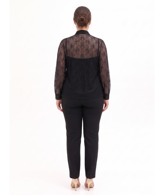 Set Curvy Top E Camicia In Pizzo Con Fiocco Rinascimento Curvy