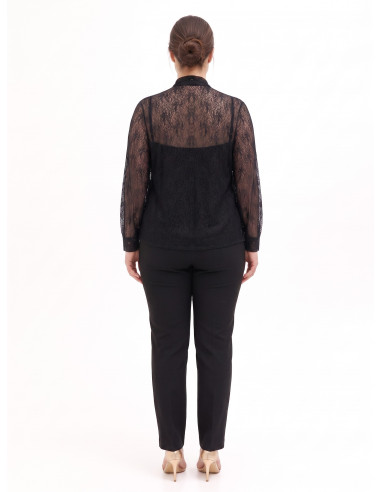 Ensemble composé d'un haut et d'une chemise en dentelle avec nœud «...