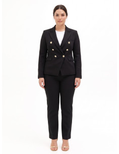 Giacca Blazer Curvy Sfiancata Doppio Petto Rinascimento Curvy