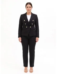 Giacca Blazer Curvy Sfiancata Doppio Petto Rinascimento Curvy