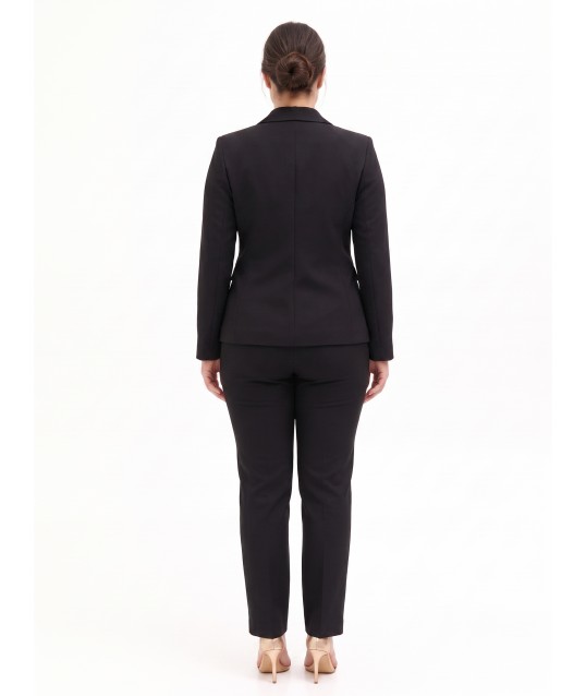 Veste blazer cintrée à double boutonnage pour femmes rondes « Rinascimento Curvy »