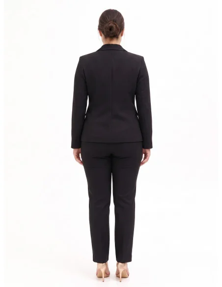 Veste blazer cintrée grande taille à double boutonnage Rinascimento Curvy