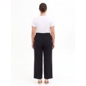 Pantaloni Palazzo Curvy In Punto Milano Con Zip Laterale Rinascimento Curvy