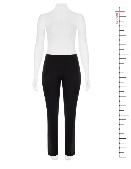 Pantalon palazzo grande taille en jersey Milano avec fermeture éclair latérale Rinascimento Curvy