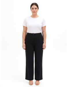 Pantaloni Palazzo Curvy In Tessuto Cadi Con Elastico Dietro Rinascimento Curvy
