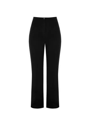 Curvy Palazzo Trousers in Cady Fabric with Elasticated Back Rinascimento Curvy