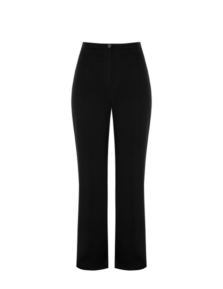Pantalon palazzo grande taille en tissu Cadi avec élastique à l'arr...