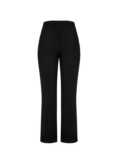 Curvy Palazzo Trousers in Cady Fabric with Elasticated Back Rinascimento Curvy
