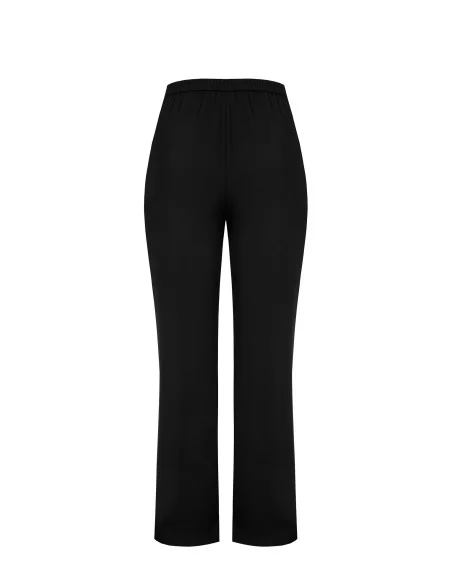 Pantaloni Palazzo Curvy In Tessuto Cadi Con Elastico Dietro Rinascimento Curvy