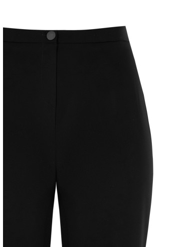 Pantalon palazzo grande taille en tissu Cadi avec élastique à l'arr...