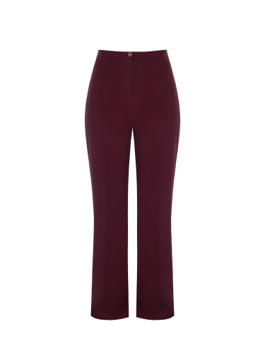 Pantalon palazzo grande taille en tissu Cadi avec élastique à l'arr...