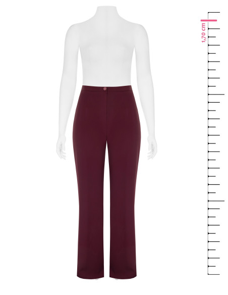 Curvy Palazzo Trousers in Cadi Fabric with Elasticated Waist at the...