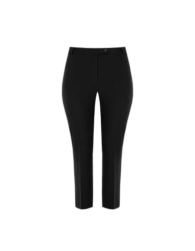 Pantalon curvy cigarette en tissu cadi avec élastique à l’arrière Rinascimento Curvy