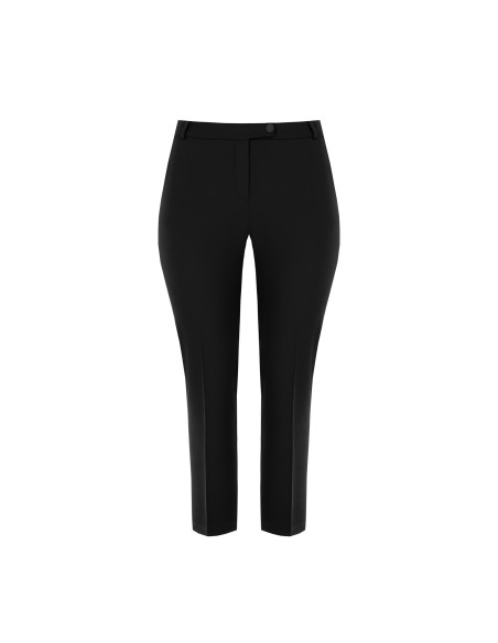 Pantaloni Curvy A Sigaretta In Tessuto Cadi Con Elastico Dietro Rinascimento Curvy