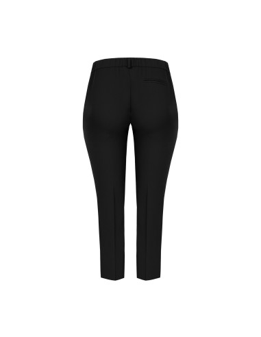 Pantalon cigarette pour femmes rondes en tissu Cadi avec élastique ...