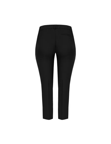 Pantalon curvy cigarette en tissu cadi avec élastique à l’arrière Rinascimento Curvy