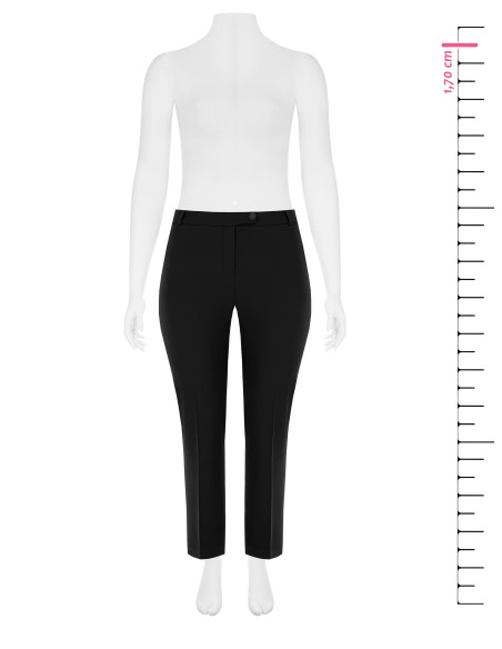 Curvy Cigarette Trousers in Cady Fabric with Elasticated Back Rinascimento Curvy