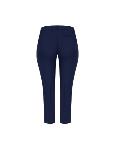 Pantalon cigarette pour femmes rondes en tissu Cadi avec élastique ...