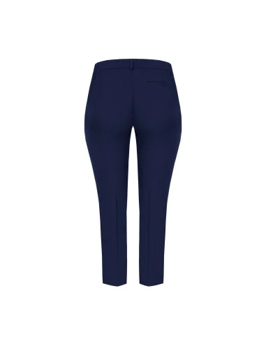 Pantalon curvy cigarette en tissu cadi avec élastique à l’arrière Rinascimento Curvy