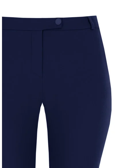 Pantaloni Curvy A Sigaretta In Tessuto Cadi Con Elastico Dietro Rinascimento Curvy
