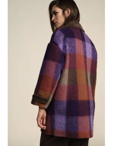 Dixie Checked Double-Breasted Coat