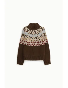 Pull à col rond en jacquard avec applications métalliques Dixie 2