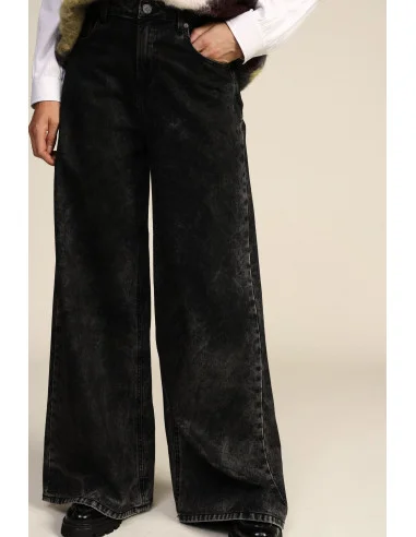 Jeans A Gamba Ampia Lavaggio Effetto Vintage Dixie