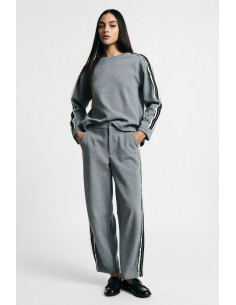Striped Side-Striped Jogging-Fit Trousers, Please