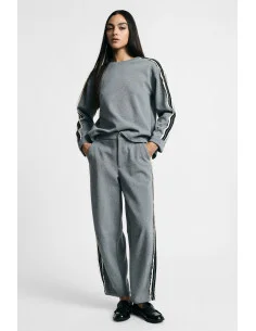 Striped Side-Striped Jogging-Fit Trousers, Please