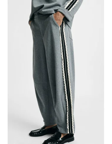 Trousers Jogging Fit Con Bande Laterali A Righe Please
