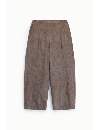 Pantalon palazzo taille haute à pinces, s'il vous plaît