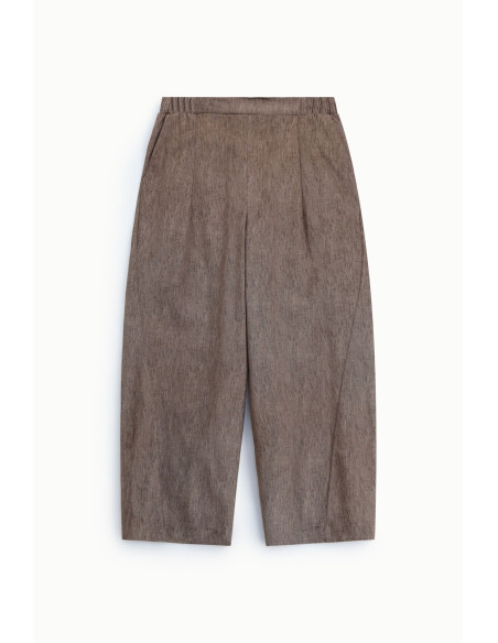 Pantalon palazzo taille haute à pinces, s'il vous plaît
