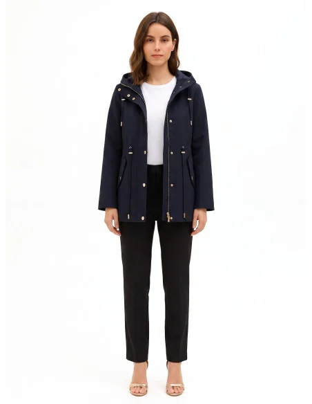 Rinascimento Mid-Length Parka with Drawstring