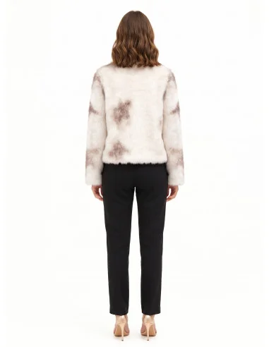 Cappotto Corto In Pelliccia Sintetica Con Zip Rinascimento