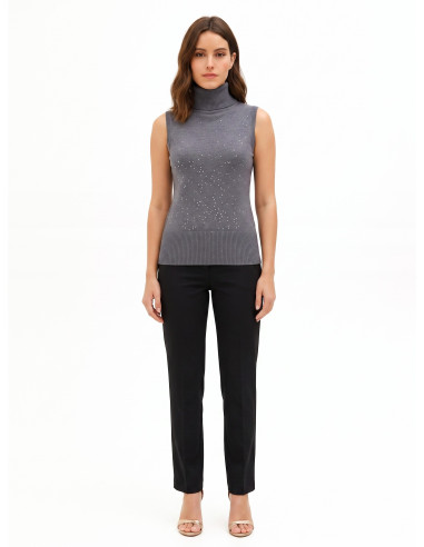 Rinascimento Lightweight Sleeveless Sequin Jumper