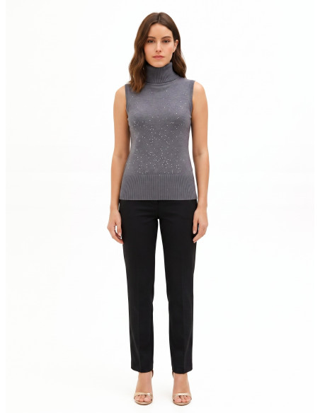 Rinascimento Lightweight Sleeveless Sequin Jumper