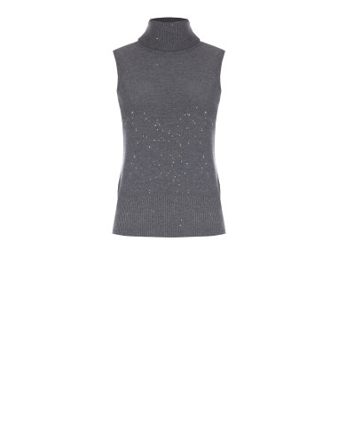 Rinascimento Lightweight Sleeveless Sequin Jumper